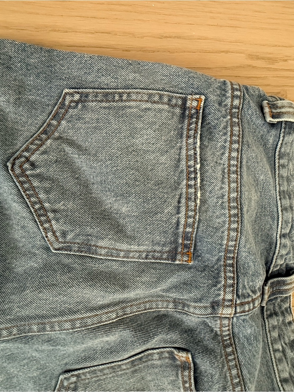 KHAITE High-Rise Straight Leg Jeans in Light Blue Wash - Picture 10 of 12